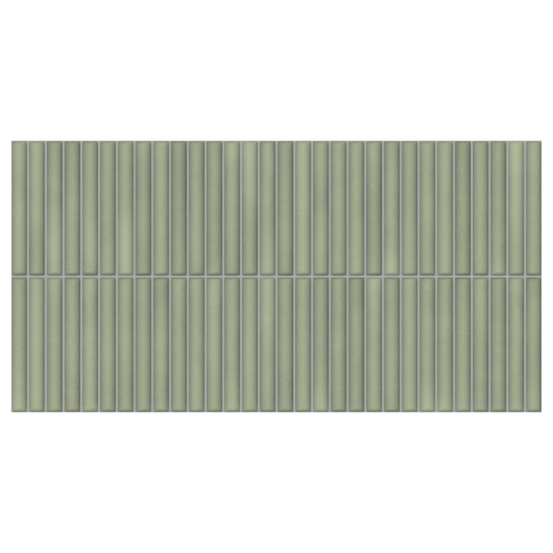 Spanish Lingot Porcelain 12"x 24"x 9mm Wall Tile Case (5 PCS, 10.76 Sq. Ft.), Green