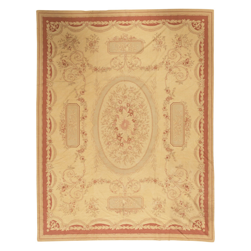 One-of-a-Kind High-Quality Hand-Knotted Beige/Brown Area Rug