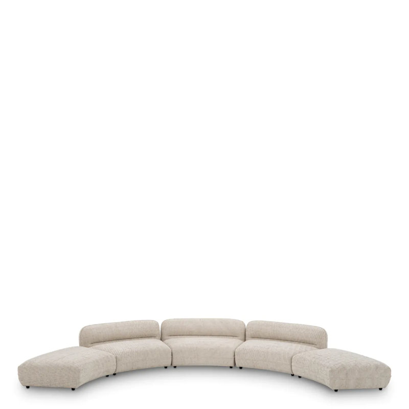 Grand Avenue Curved Ottoman