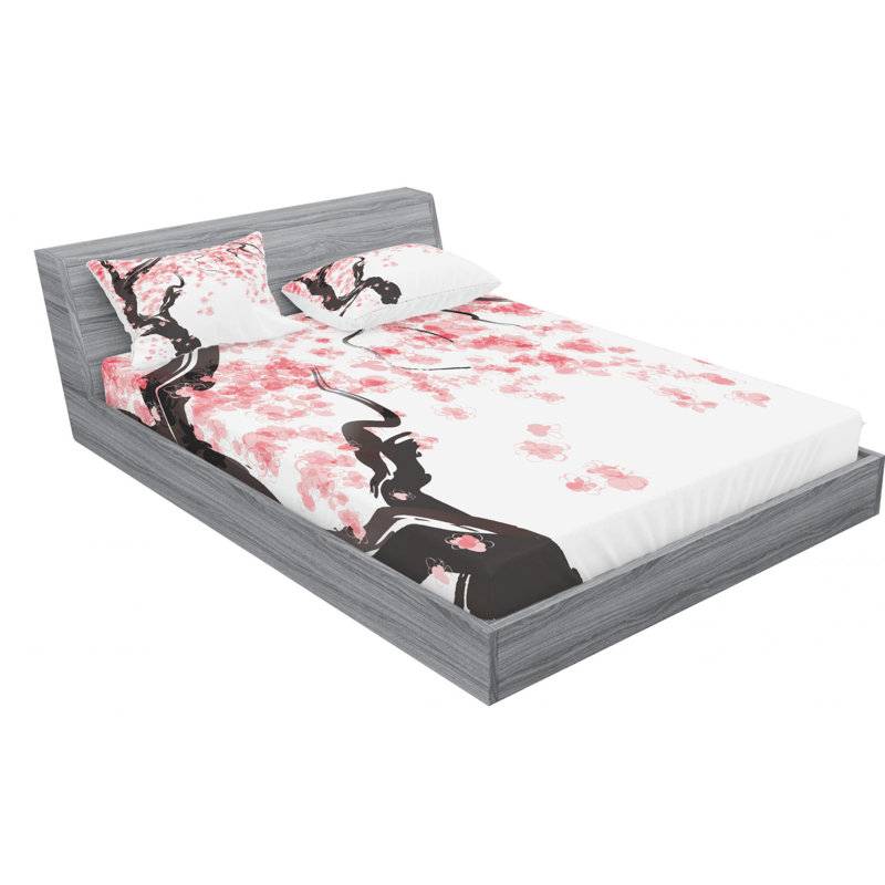 Microfiber Sheet Set, Queen Sheet Set with Fitted Sheet