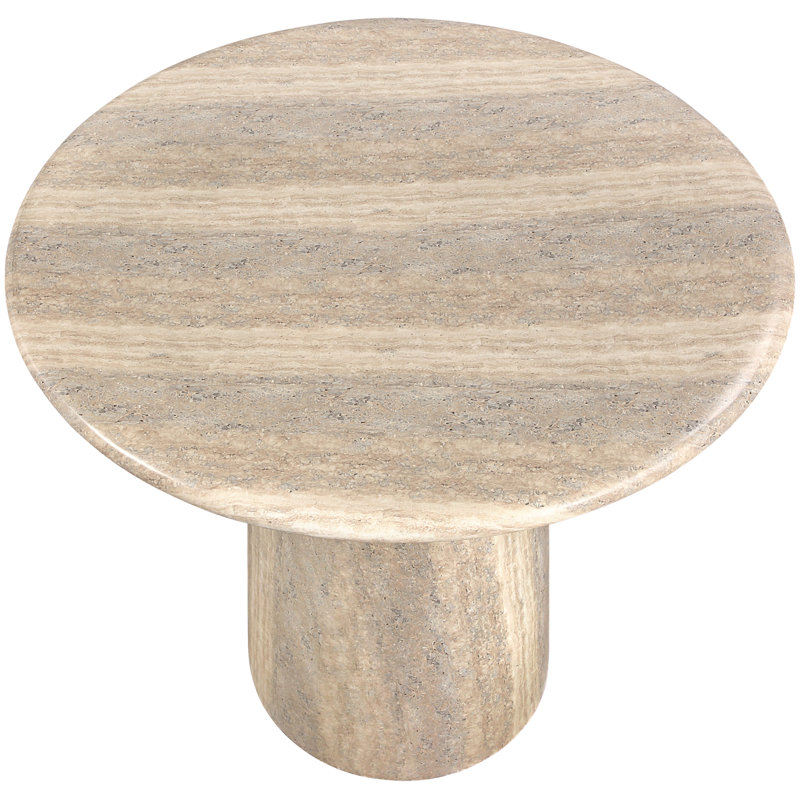 Table de bar Coserza, H 42 po x L 36 po x l 36 po, Travertin