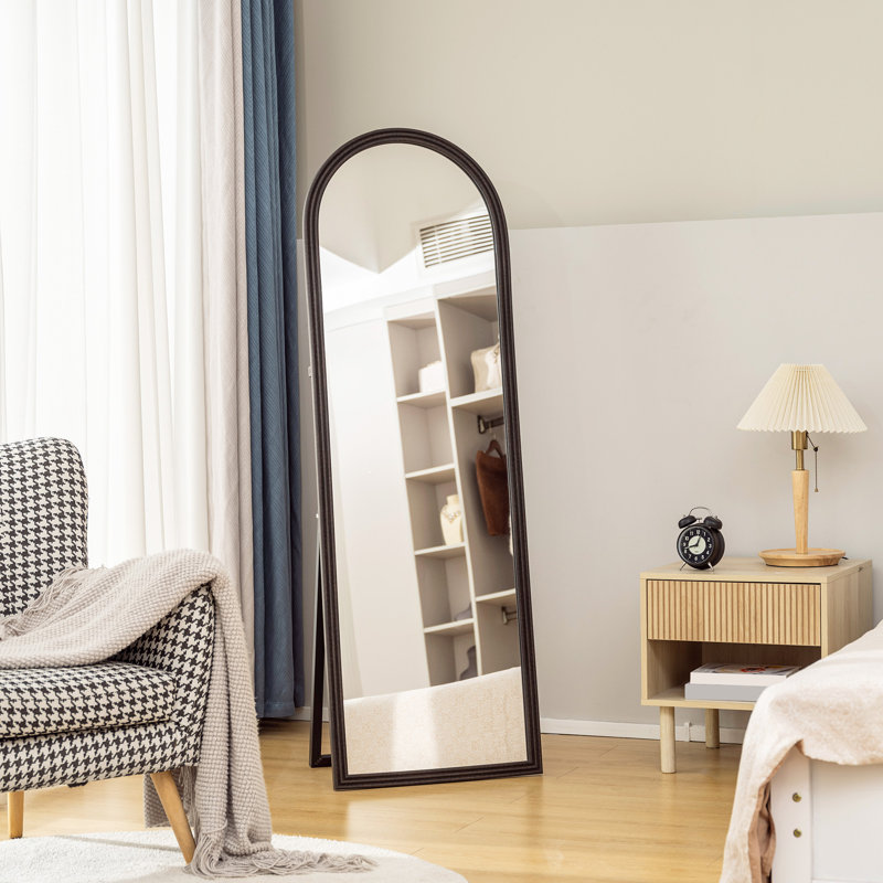 Miroir pleine grandeur 64 po x 21 po, brun, Brun
