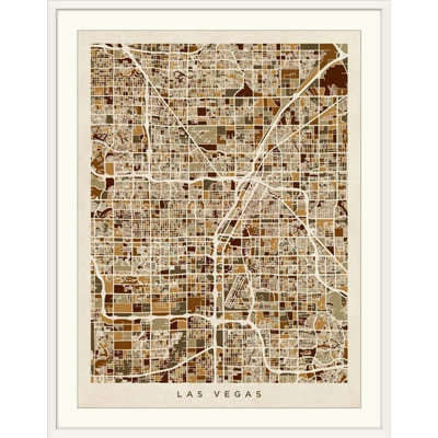 «Las Vegas Street Map» par Bellen, impression