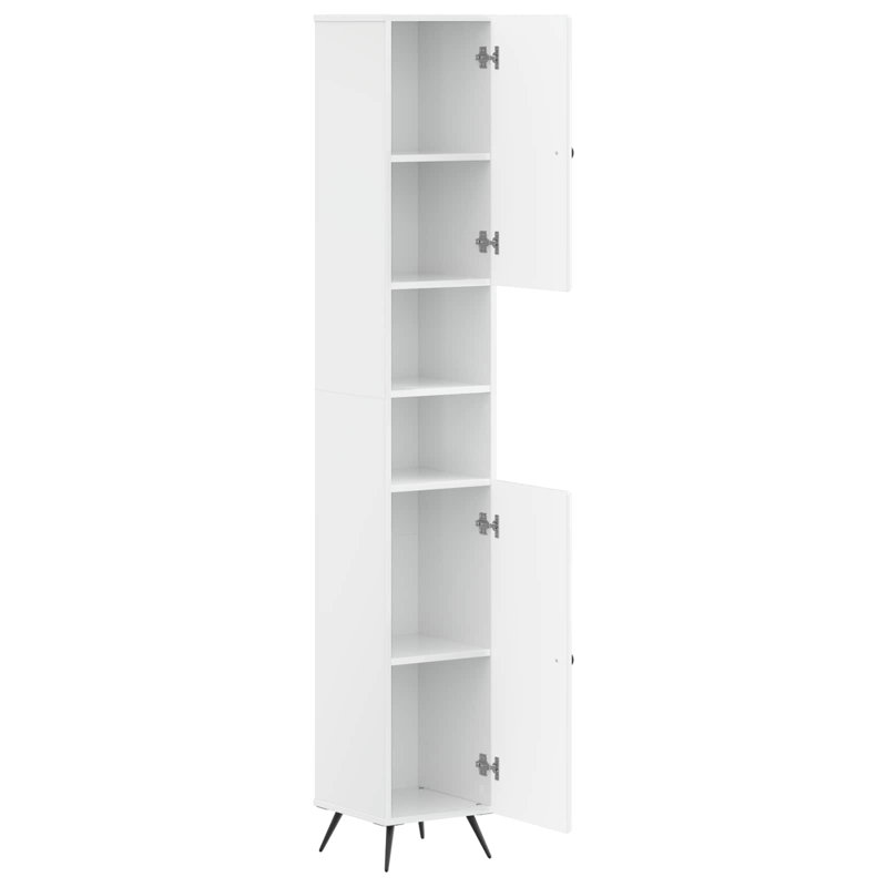 Linen Cabinet, High Gloss White