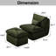 Fauteuil d'appoint rembourré avec repose-pieds Modern-998673942