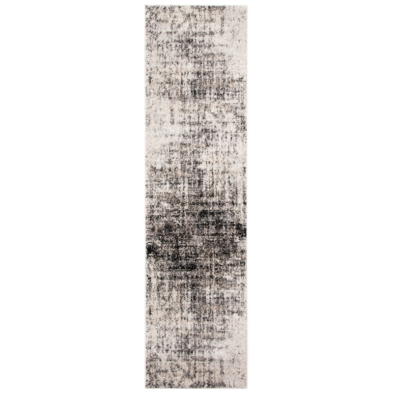 Alaric Geometric Looped / Hooked Area Rug, Runner 76 x 183 cm