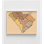 Reproduction d'affiche rétro de la Caroline du Sud, impression de carte de couleurs confortables, impression de carte encadrée rétro, impression d'art de la Caroline du Sud, impression de carte des États-Unis, art mural encadré
