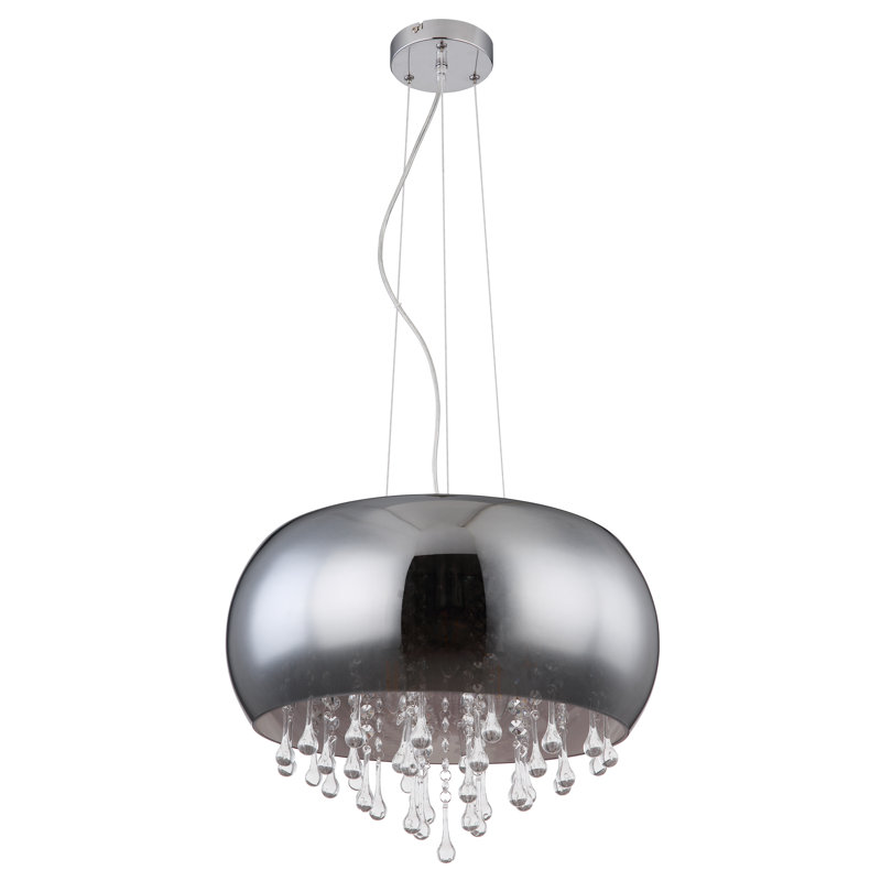 Amaia 5 - Light Chrome Crystal Pendant