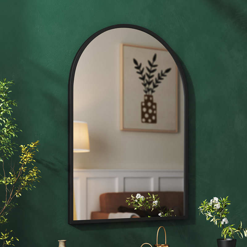 Aluminum Alloy Arch Mirror, 70 cm H x 50 cm W