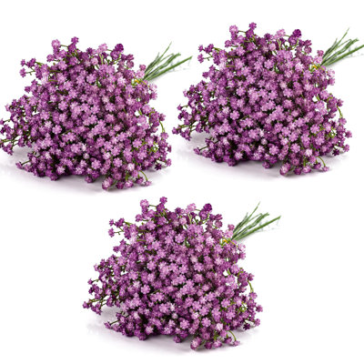 Babys Breath Artificial Flowers, 30 Pcs Fake Flowers Gypsophila Bouquet Fall Flowers Artificial For Decoration, Real Touch Silk Flower For Wedding Christmas DIY Party Home Garden Office