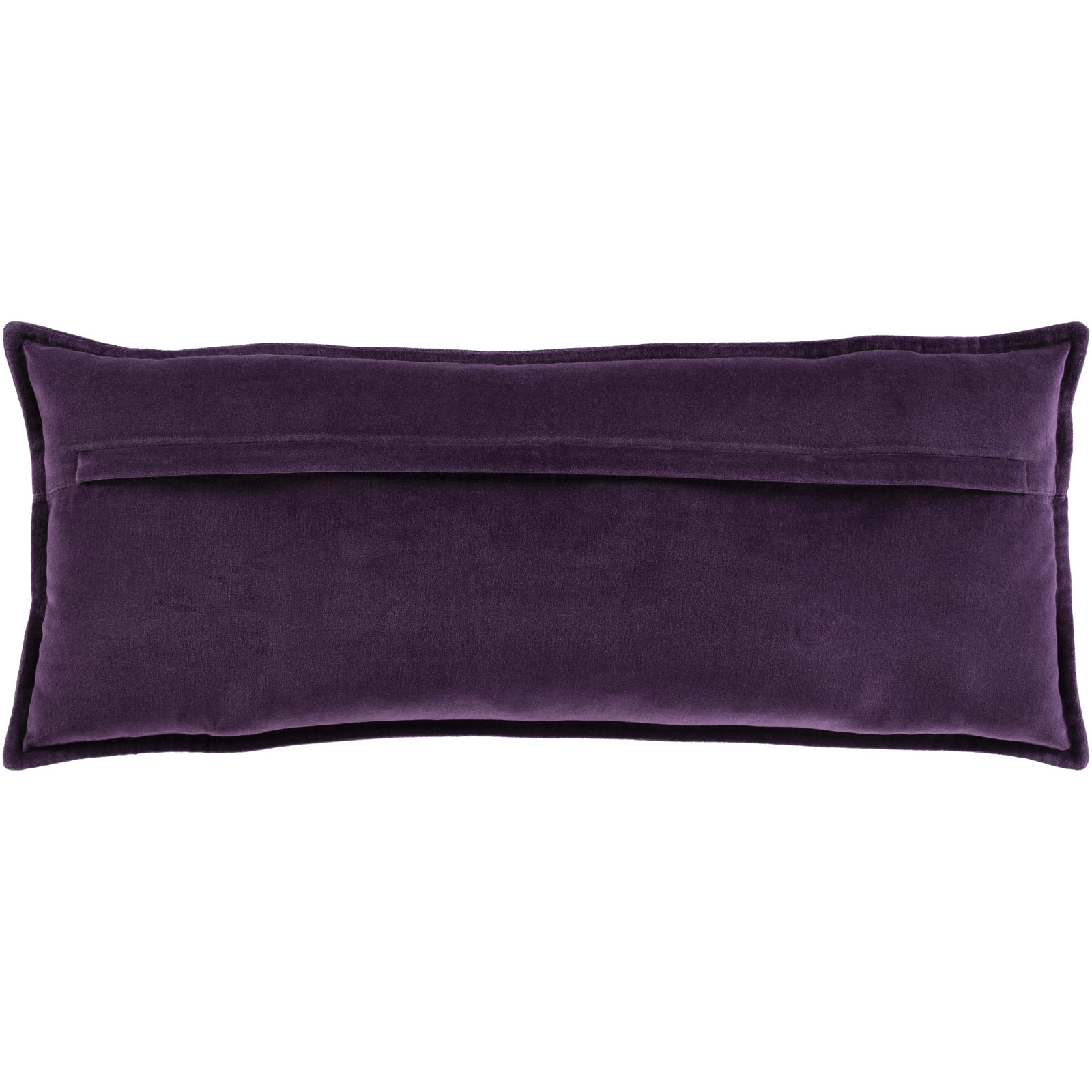 Norwin Cotton Throw Pillow, Pillow Cover Only - No Insert, Dark Plum, 12"H x 30"W