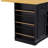 53Inch Large Kitchen Island With Drop Leaf, Power Outlet, Door Internal Storage Rack, Rolling Kitchen Cart On 5 Wheels With 5 Open Side Racks For Kitchen, Dining Room-1121415309