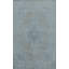 Tapis bleu magnifiquement détaillé à motif de médaillon 5 x 7