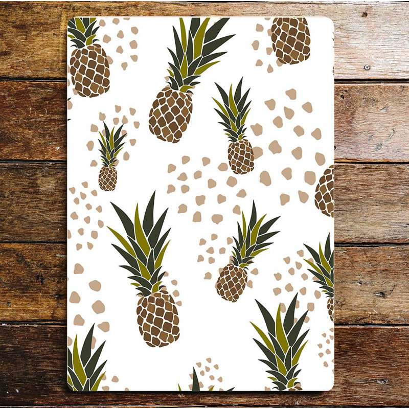 70'S Style Pineapple Kitchen Wall Décor, 25cm H x 20cm W
