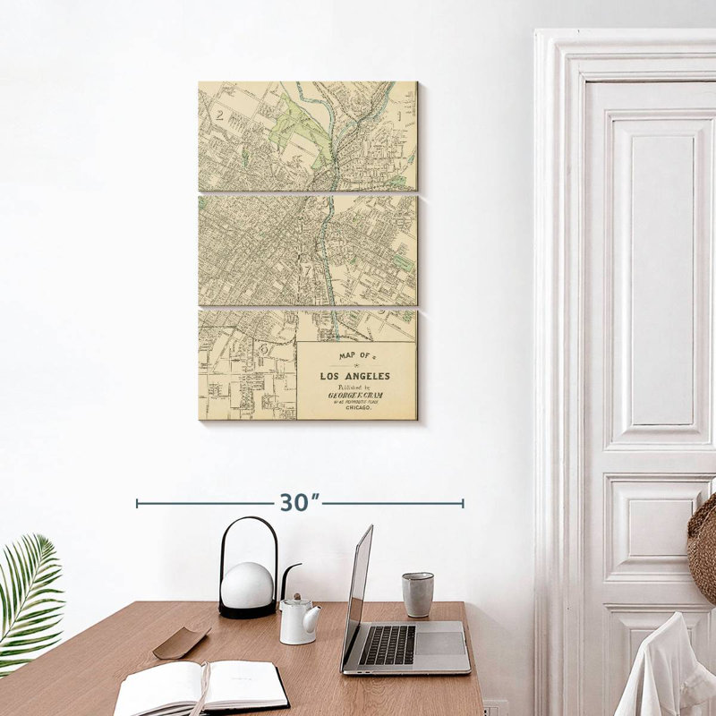 Carte Aliaz de Los Angeles, H 32 po x l 20 po