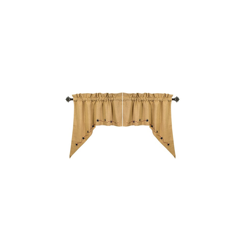 Cantonnière en toile de jute Waseca