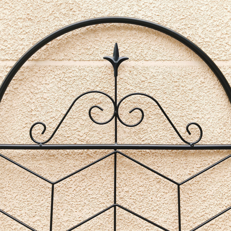 Ensemble de 2 treillis de jardin en métal 86,7 "x 19,7" antirouille pour plantes grimpantes, 86.7" H x 19.7" W x 0.01" D