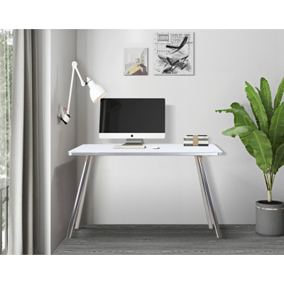 Radtke Glass Top Writing Desk