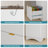 55'' L Shaped Executive Computer Desk with File&Storage Drawers,Home Office Writing Desk with Monitor Stand and Open Compartments-1541437845