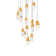 Martini 15 Light Crystal LED Multi-Light Pendant
