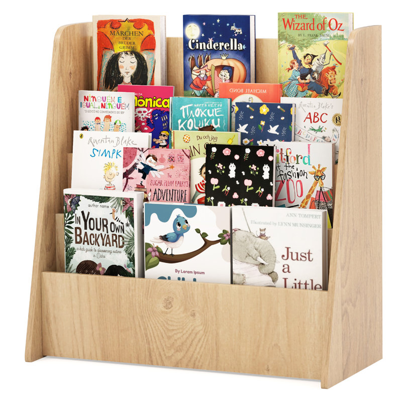 Bibliothèque pour enfants 4 niveaux, Beige