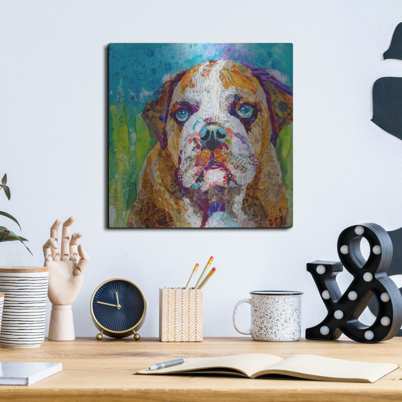 «Bull Dog» par St. Hilaire Elizabeth, H 12 po x l 12 po