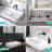 Aquaterior Porcelain Bathroom Vessel Sink 23"x13" Rectangle with Pop Up Drain Above Counter Vanity Basin Hotel Lavatory Modern