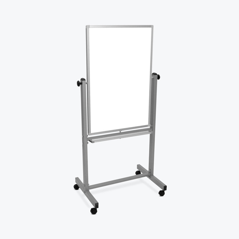 Tableau blanc magnétique autoportant, 59 po x 27 po, H 59 po x l 27 po