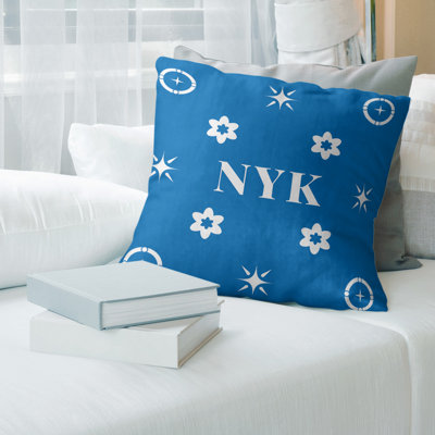 Coussin en coton New York Basketball