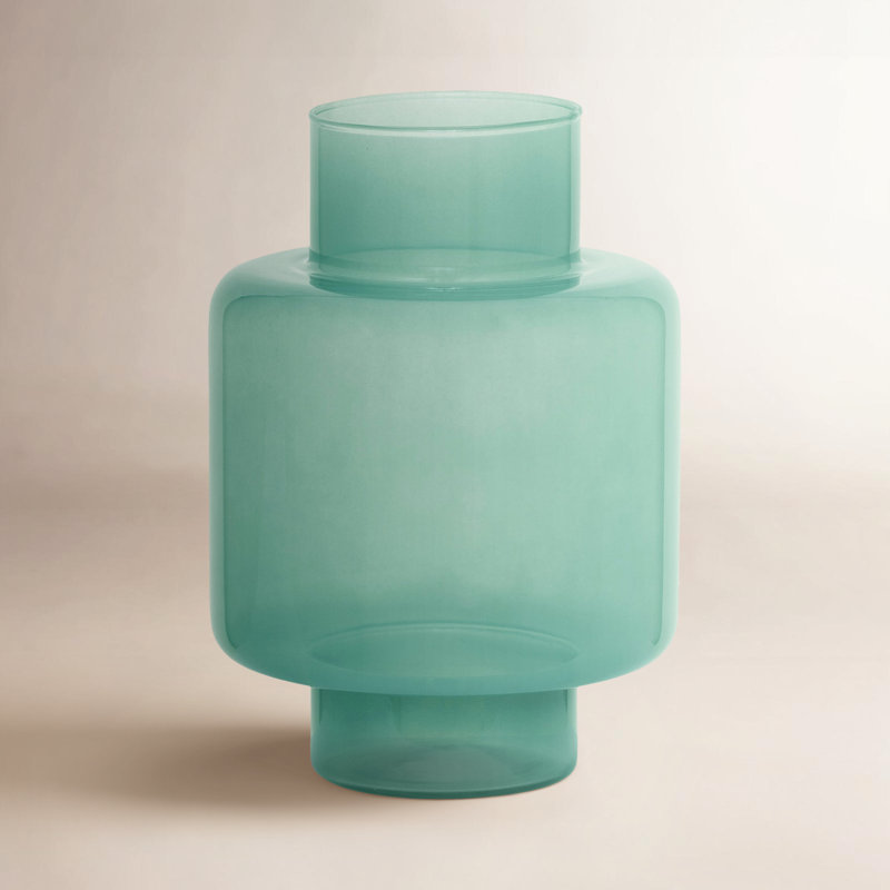 Vase de table en verre Ludo, Vert