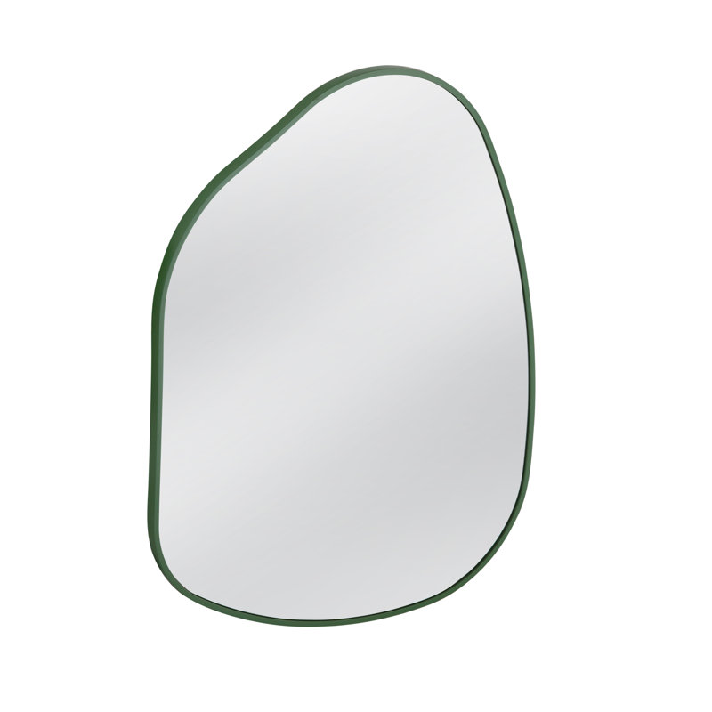 Miroir mural rectangulaire en bois Amaya, Vert