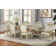 Monique 7-Piece Extendable Solid Wood Dining Set in Champagne