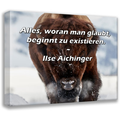 Toile tendue avec toile Trinx par Ilse Aichinger: «Alles