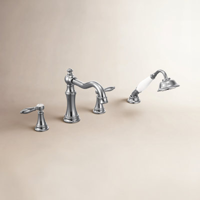 Weymouth Deck Roman Tub Faucet with Handshower