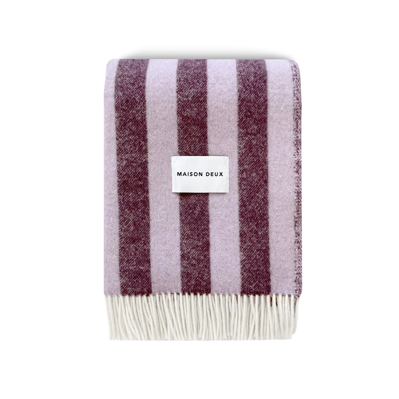 Maison Deux Blanket, Lilac/Aubergine
