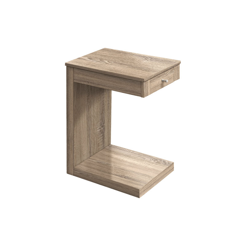 Table d'appoint polyvalente en forme de C pour une utilisation pratique partout dans la maison