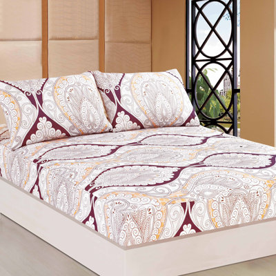 Mandala Microfiber Paisley Fitted Sheet