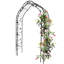 Arche de jardin treillis pour plantes - stable, 97,55 po Élevé, finition noire, hauteur, métal galvanisé
