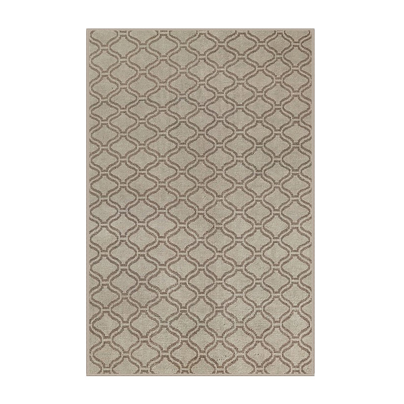 Tapis beige à motif géométrique Lynn, Rectangle de 5 pi x 8 pi