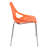 Hadda Stackable Dining Chair with Floral Cutout Back and Stainless Steel Legs – Modern Metal Side Chair for Kitchen, Dining Room, or Restaurant-434286755