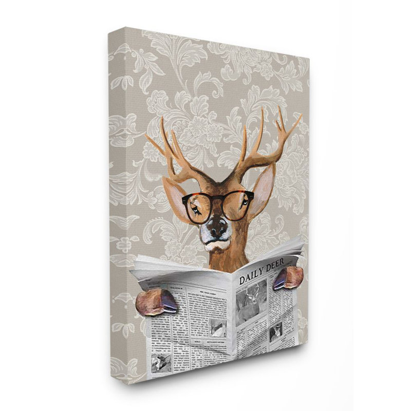 Art sur toile Barnaby, Toile tendue, H 20 po x l 16 po x P 1,5 po