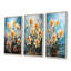 «Daffodil Bloom Sunshine - Daffodils», ensemble de 4 reproductions d'art sur toile-1927412988-1927412985