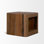 Dunmore Solid Wood Rectangular Open Shelf Side Table