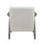 Fauteuil d'appoint à structure avec revêtement en velours de couleur perle et fabrication en bois massif pour fauteuil décontracté de salon, revêtement perlé, hauteur de 30,92 po-121075006