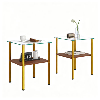 Ensemble de 3 tables basses et tables de bout