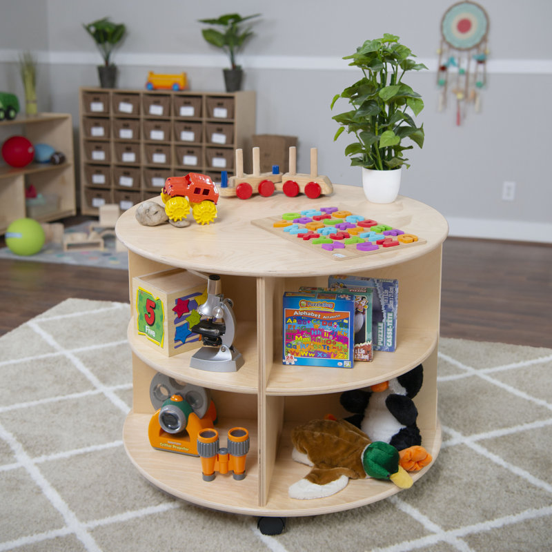 Circular Storage Unit, 23.5" H x 29.5" W x 29.5" D