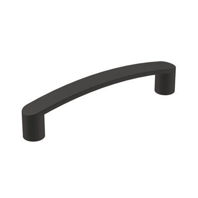 Rift 3-3/4 inch (96mm) Center-to-Center Matte Black Cabinet Pull - 25 Pack