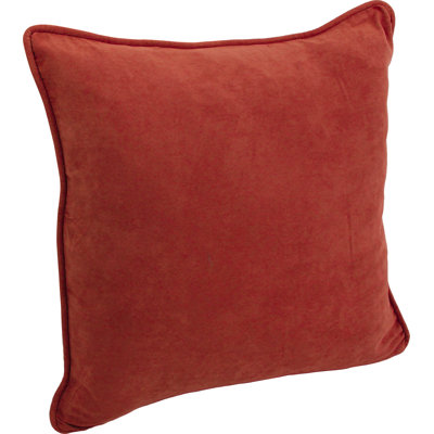 Jacquard Microsuede Reversible Throw Pillow