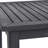 Dark Gray Minimalist Outdoor Table, Made Of Wood, 40.00 Inches Tall, Assembly Needed Finish, 41" Tall
