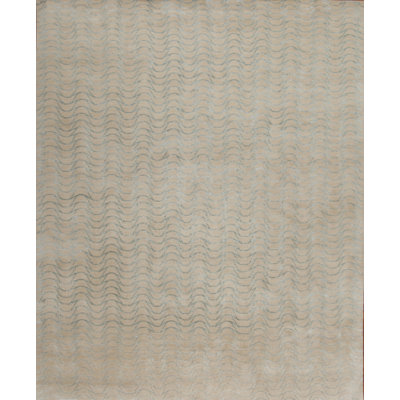 Modern Tibet Hand Knotted Geometric Area Rug